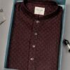 Jacquard Punjabi Maroon