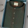 Jacquard Punjabi Olive Green
