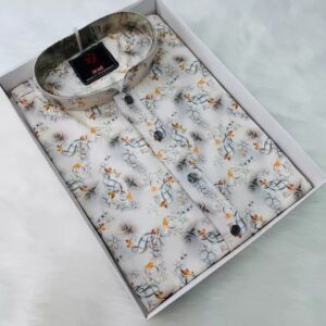 Printed Punjabi Light Ash
